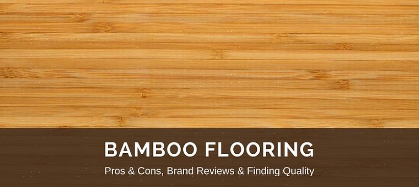 De sterkte van bamboe wordt gemeten ten opzichte van hardhouten vloermaterialen