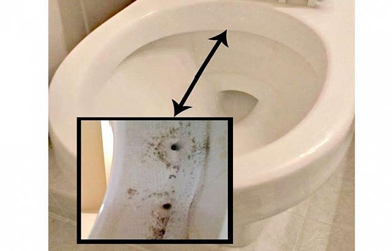 Kunnen de waterstraalopeningen aan de onderkant van de toiletpotrand vuil worden