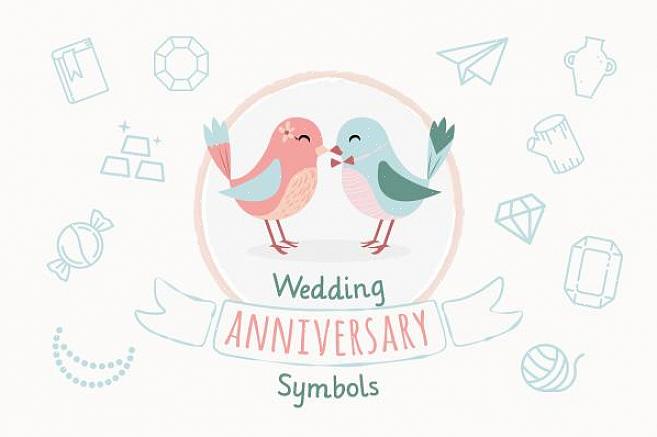 Symbolen voor uw eerste huwelijksverjaardag om u te helpen bij het kiezen van papieren of klokgeschenken