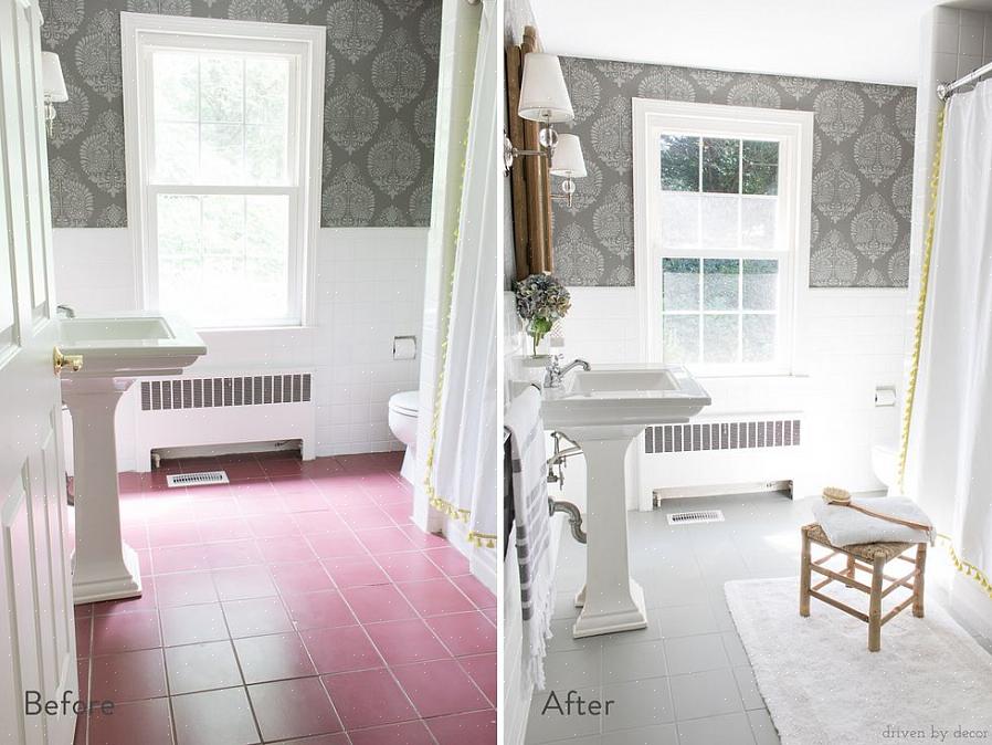 Maar het schilderen van de badkamer is een beetje anders dan het schilderen van andere delen van het huis