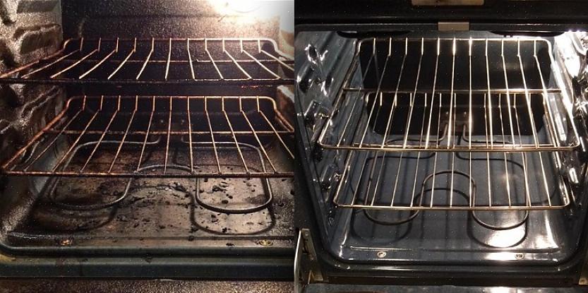 Het onderste rek van een dubbele oven diende als testoven voor de Easy-Off Fume Free Max Oven Cleaner