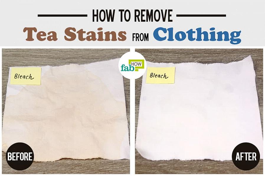 Hoe theevlekken uit tapijt of bekleding te verwijderen
