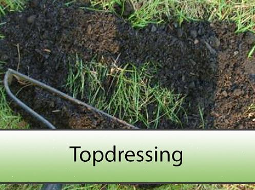 Een gazon topdressing is het proces waarbij een dunne laag materiaal over het gras wordt aangebracht
