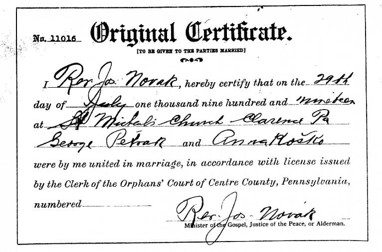 Welke documenten u moet meenemen voordat u een huwelijksvergunning in Pennsylvania aanvraagt