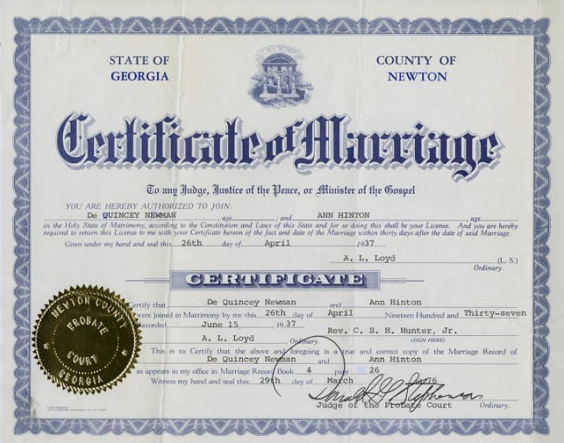 Om in Georgië te trouwen