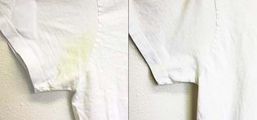Het gebruik van bleekmiddel om de kleur lichter te maken of om de kleur van de stof te verwijderen
