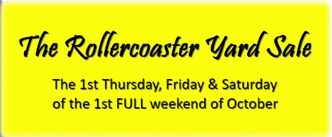 De Roller Coaster Yard Sale 2019 loopt van donderdag 3 oktober tot