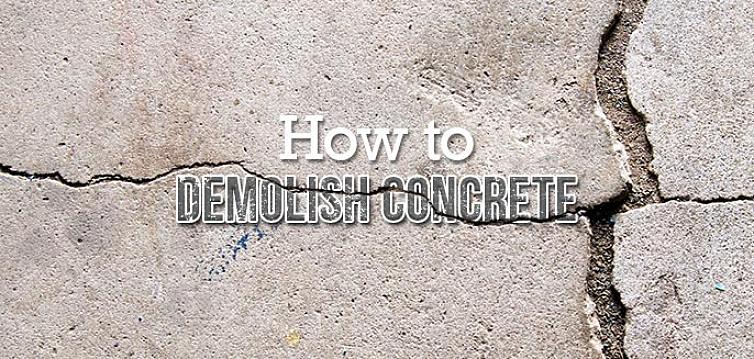 De truc om beton op te breken