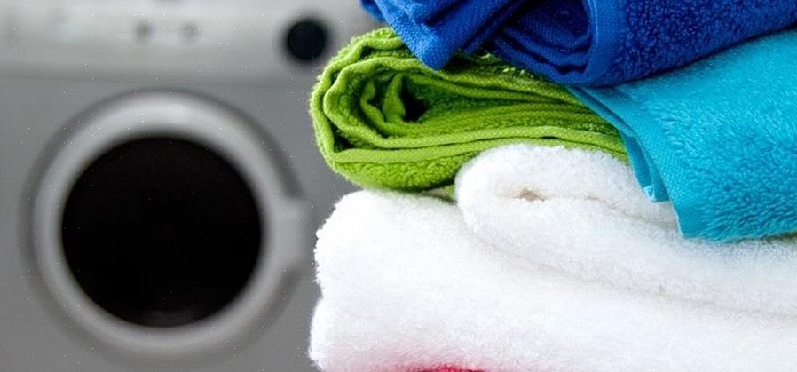 Overmatig wasmiddel laat residu achter in handdoekvezels