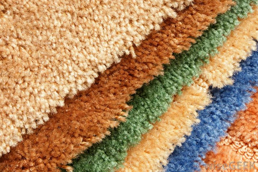 Er worden veel soorten vezels gebruikt in tapijt