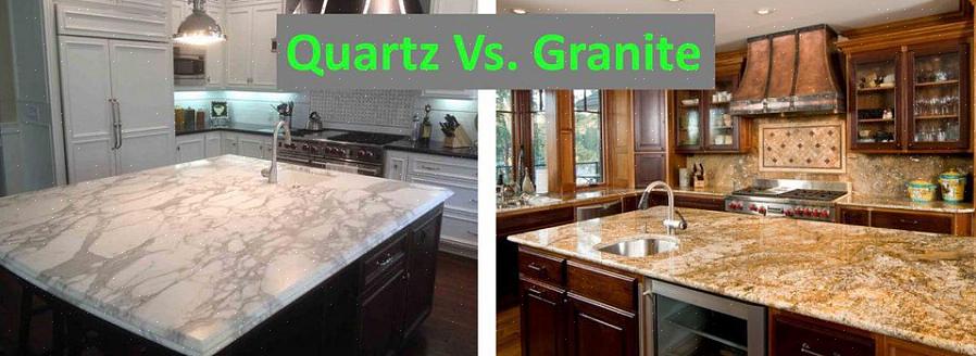 Zowel graniet als kwarts (gemanipuleerde steen) zijn hoogwaardige aanrechtmaterialen die onroerendgoedwaarde