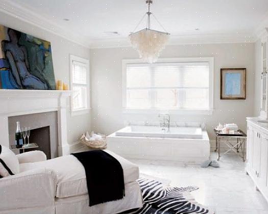 Maak een luxe vintage badkamerstijl met één verfkleur