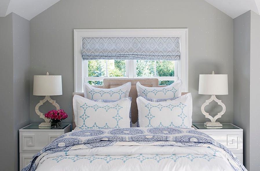Fleur je grijze slaapkamer op met een paar accenten van je favoriete felle kleur
