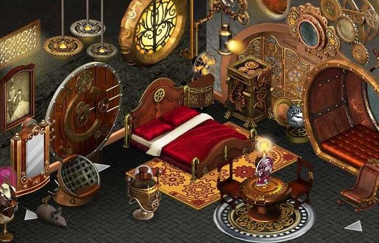 Je steampunk-slaapkamer heeft minstens één oude koffer nodig voor de perfecte Victoriaanse toets