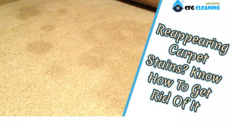 Vervuiling ontstaat wanneer er resten achterblijven op de tapijtvezels van de tapijtreiniger die is gebruikt