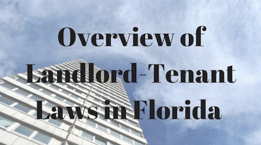 Volgens deze wetten hebben appartementsbewoners in alle delen van Florida het recht om van hun huisvesting