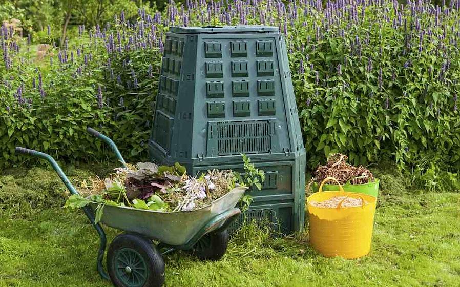 Eerst moet u een plek vinden waar u uw composthoop kunt starten of uw compostbak kunt plaatsen