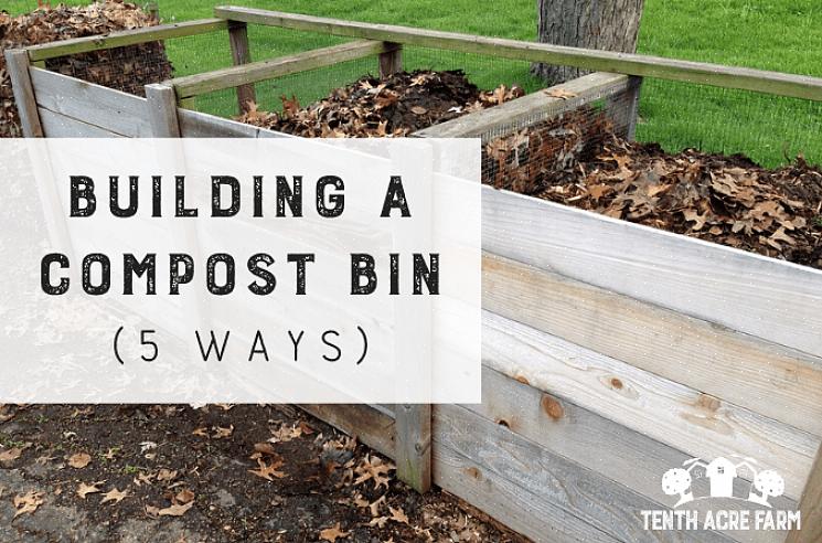 Compostbakken zijn constructies die worden gebruikt om compost te huisvesten