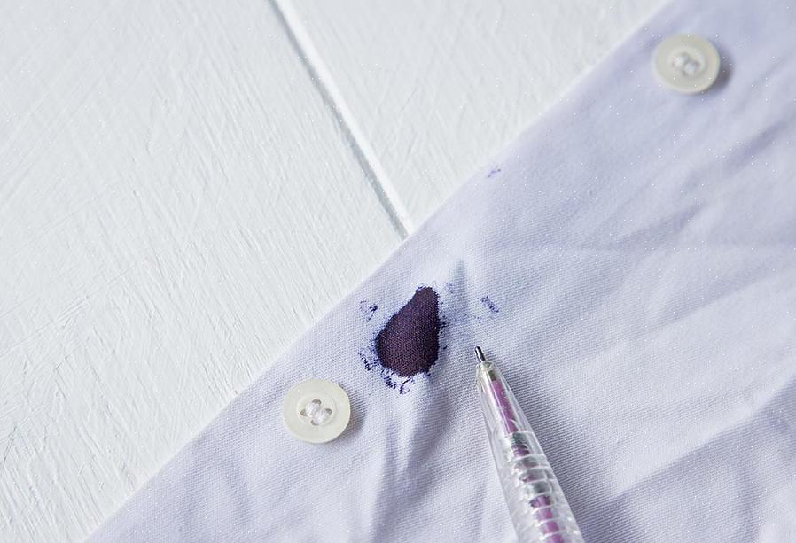 Gelukkig is het mogelijk om inktvlekken uit kleding te verwijderen met gewone huishoudelijke producten