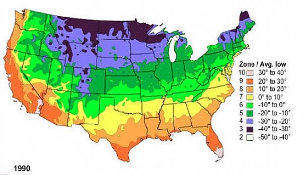 Het klimaat van het algemene gebied wordt aangegeven door de USDA-zone voor planthardheid