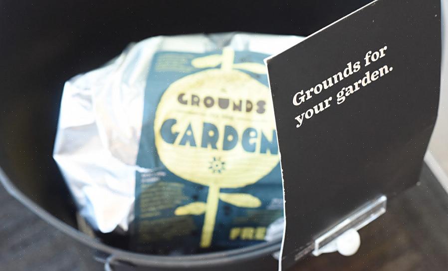 Een campagne die gratis koffiedik aanbiedt aan zuinige tuiniers in het hele land