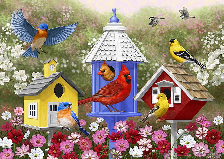 Is het schilderen van vogelhuisjes veilig