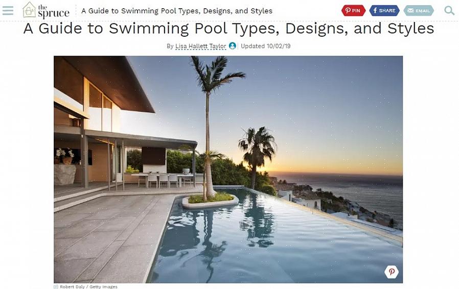Dit rechthoekige zwembad is ontworpen door Southerwind-zwembaden