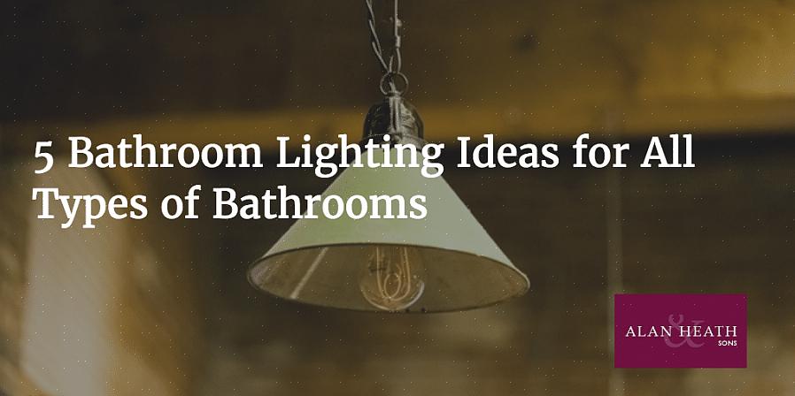 Een badkamerplafondlamp is een armatuur of een reeks verlichtingsarmaturen die zich in het badkamerplafond